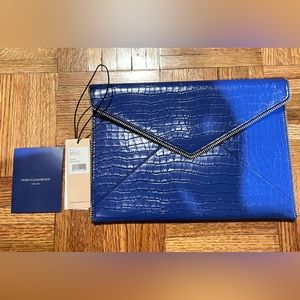 REBECCA MINKOFF NWT Leo Clutch in Bright Blue